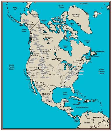 North America. (Reproduced by permission of The Gale Group.)